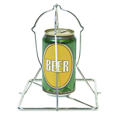 Das Bierhähnchen ist ein amerikanischer Klassiker, bei dem man das Hähnchen über eine geöffnete, halbvolle Dose Bier stülpt.