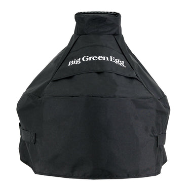 Die Big Green Egg-Schutzhülle lässt sich leicht anbringen und abnehmen, perfekter Sitz auf jedem EGG dank Klettverschluss.