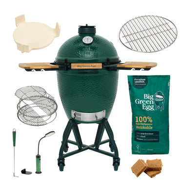 Komplettes Set für das perfekte Grill-Erlebnis inklusive Zubehör und Holzkohle.