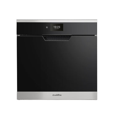 Coldline LIFE W60 in Schwarz mit Edelstahlblende – leistungsstark und elegant.