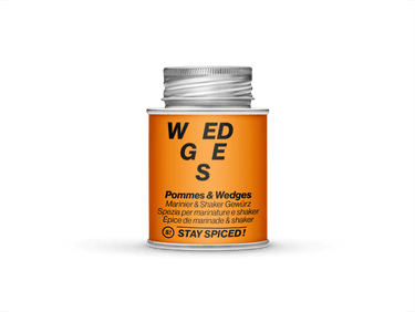 Pommes & Wedges Marinier- und Shaker-Gewürz von Stay Spiced, Detailansicht 110 g Schraubdose