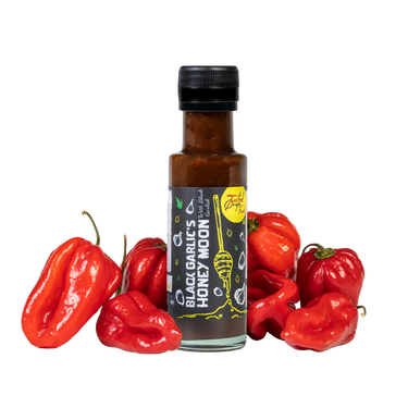 Black Garlic Honeymoon fermentierte Hot Sauce mit schwarzem Knoblauch und Honig