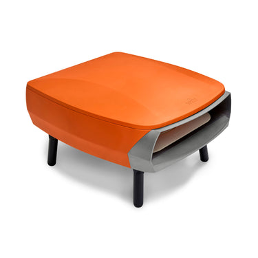 Der Pizzaofen Etna Rotante Orange ist in kürzester Zeit auf Betriebstemperatur.