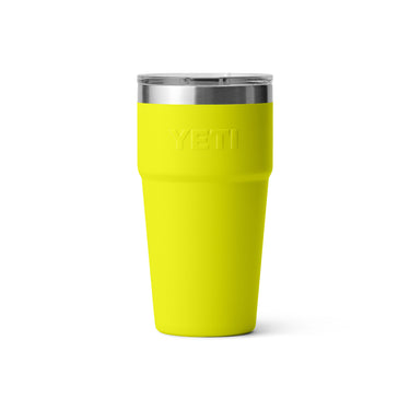 Stapelbarer Becher von Yeti mit 20oz Füllmenge in der limitierten Farbe Firefly Yellow