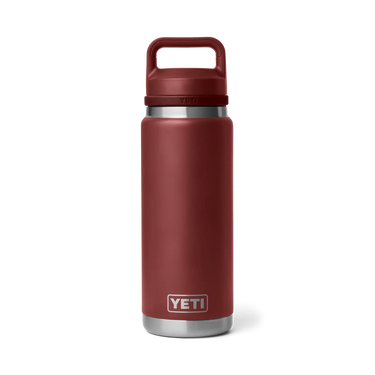 Die YETI Rambler Bottle Chug in Stag Red hält Getränke stundenlang kalt
