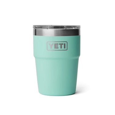 Stapelbarer YETI Rambler 16 Oz Cup in der Farbe Seafoam