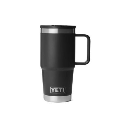 YETI Travel Straw Mug in Black mit ergonomischem Griff