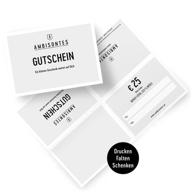Ambisontes Geschenkgutschein - Für jeden Anlass, sofort online oder vor Ort einlösbar.