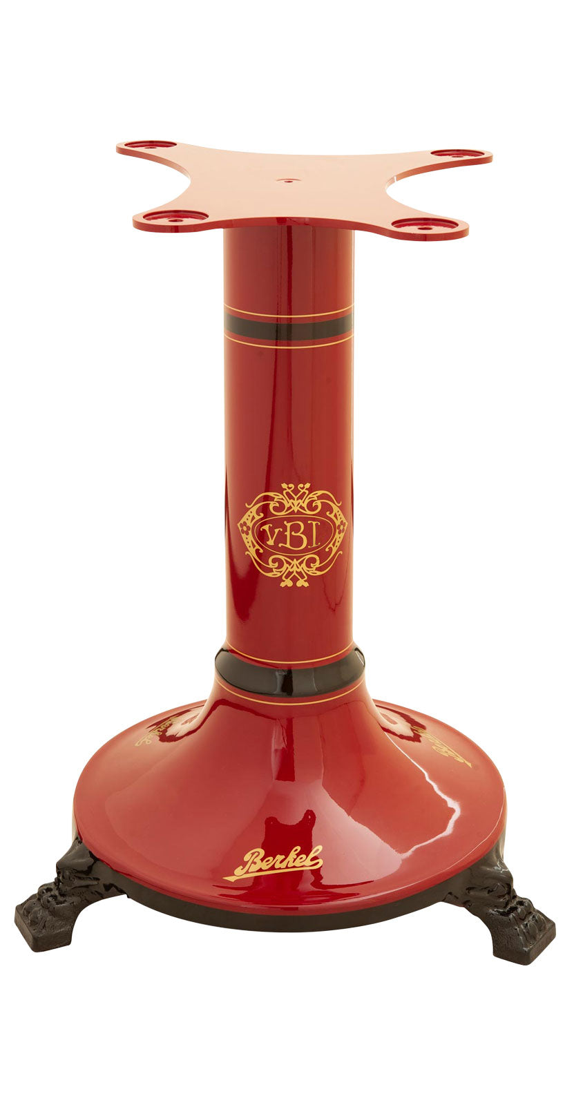 Die rote Berkel B114 Aufschnittmaschine mit Schwungrad ist besonders zum Schneiden für Rohschinken und hochwertige Wurstspezialitäten geeignet.