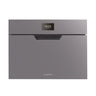 Coldline LIFE W45 in Grau mit Edelstahlblende – zeitlos und effizient.