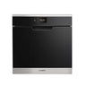 Coldline LIFE W60 in Schwarz mit Edelstahlblende – leistungsstark und elegant.