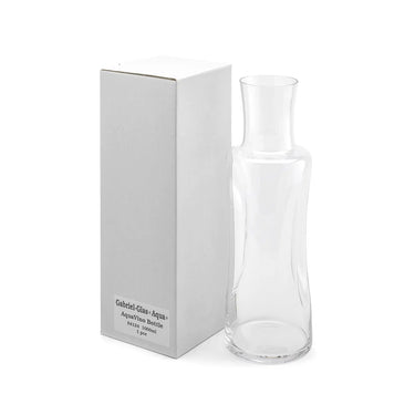 Gabriel-Glas Karaffe Gold Edition Aqua 1 l - ergonomisch geformte Glas Karaffe aus bleifreiem Kristallglas