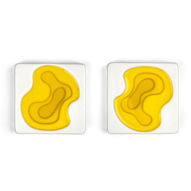 Stilvolles 2er-Set Olivenölschalen in Form eines kleinen Sees.