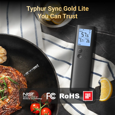 Kabelloses Thermometer-System Sync Gold Lite von Typhur für präzises Garen