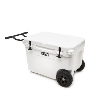 Tundra Haul White von YETI – ideal für den einfachen Transport von Lebensmitteln.