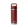Die YETI Rambler Trinkflasche in Stag Red hält Getränke lange kalt
