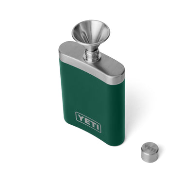 YETI Rambler Flask in Black Forest Green – limitierter Flachmann aus Edelstahl