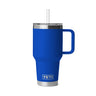 Yeti Rambler 35 Oz Straw Mug Royal Blue mit Strohhalmdeckel und Griff
