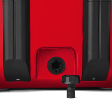 Robuste Outdoor-Kühlbox YETI Roadie 32 Rescue Red