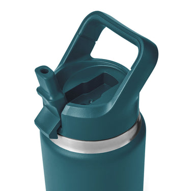 Rambler Straw Bottle Agave Teal – auslaufsicher mit praktischem Trinkhalmdeckel!