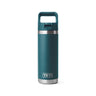 Rambler Straw Bottle Agave Teal – auslaufsicher mit praktischem Trinkhalmdeckel!