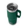 YETI Rambler Travel Mug 20 oz in Black Forest Green – isolierter Thermobecher mit Griff