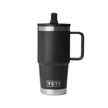 YETI Rambler 20 Oz Travel Straw Mug in Black, spülmaschinenfest und isoliert