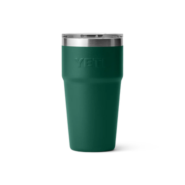 YETI Rambler 20 Oz in Black Forest Green aus doppelwandigem Edelstahl