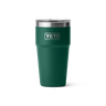 YETI Rambler Becher in Black Forest Green mit Schiebedeckel